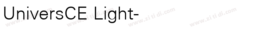 UniversCE Light字体转换